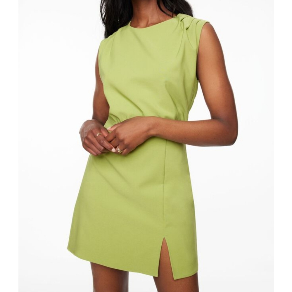 Dynamite Sleeveless Mini Dress In Pistachio Green